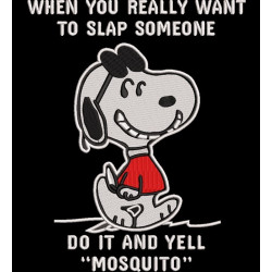 Slap And Yell Mosquito Funny Dog Saying 